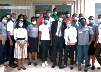 President Ensign Thanks Clinic Staff, as 542 Receive Covid-19 Vaccines